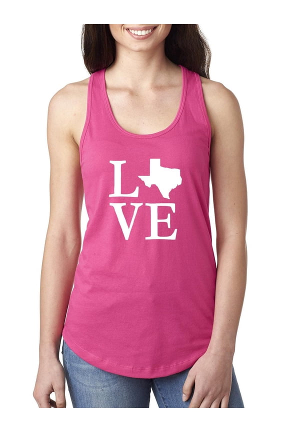 Women's Racerback Tank Top - Texas Flag