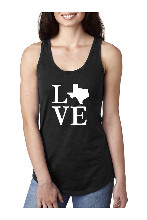 Women's Racerback Tank Top - Texas Flag