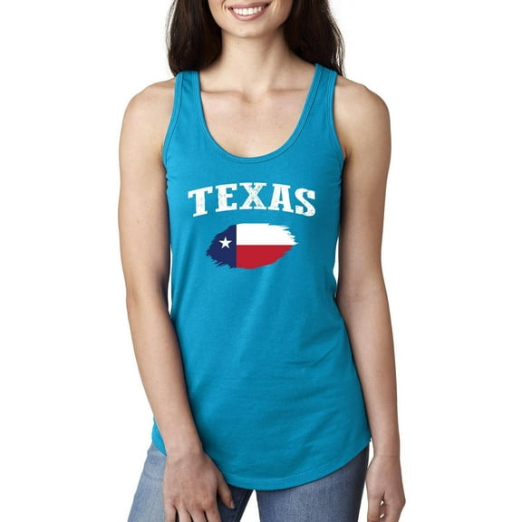 Women's Racerback Tank Top - Texas Flag