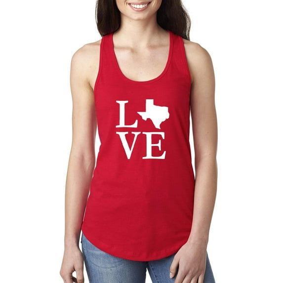 Women's Racerback Tank Top - Texas Flag