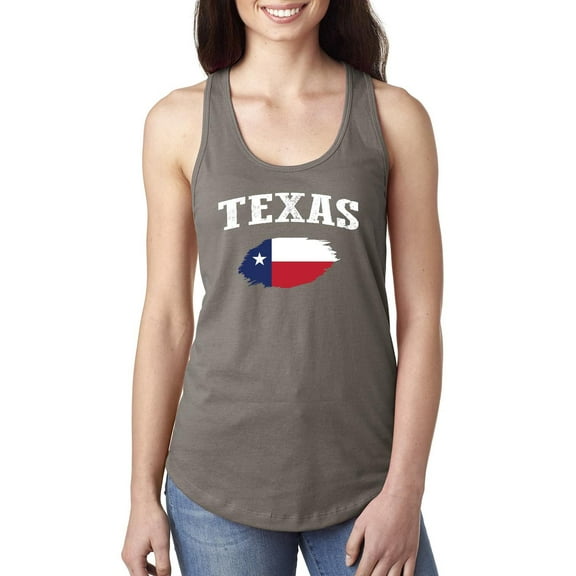 Women's Racerback Tank Top - Texas Flag