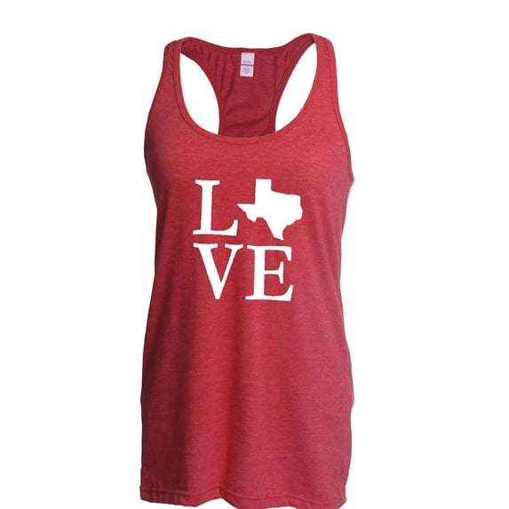 Women's Racerback Tank Top - Texas Flag