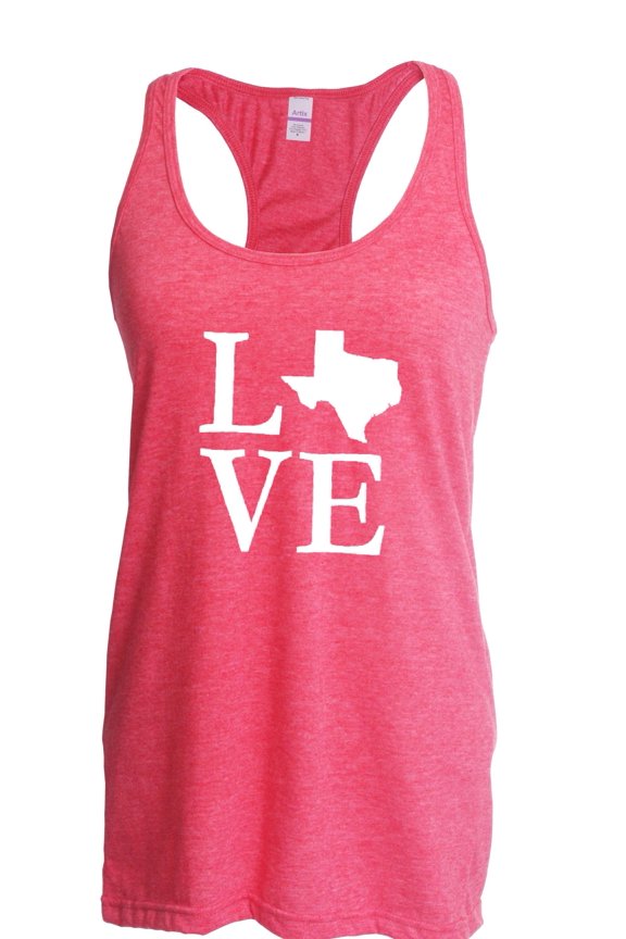 Women's Racerback Tank Top - Texas Flag