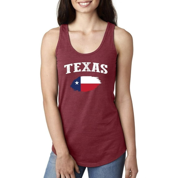 Women's Racerback Tank Top - Texas Flag