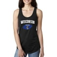 thumbnail image 1 of Women's Racerback Tank Top - Wisconsin Flag, 1 of 5