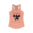 thumbnail image 1 of "Women's Racerback Tank Top - 'Yes I Squat' Gym Workout Shirt", 1 of 2
