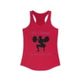 thumbnail image 1 of "Women's Racerback Tank Top - 'Yes I Squat' Gym Workout Shirt", 1 of 2