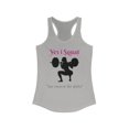 thumbnail image 1 of "Women's Racerback Tank Top - 'Yes I Squat' Gym Workout Shirt", 1 of 2