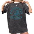 thumbnail image 1 of Women's "Radicalized By Decency" Meme Graphic Breathable Washed T Shirt Political Social Justice Black S-2XL Plus Size, 1 of 5