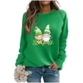 thumbnail image 1 of Women’s Raglan Sleeve Pullover Irish Green Outfits 2026 Fashion Tops Casual Printed Sweatshirt Holiday Party Clothing Comfy Round Neck Shirts Classic Knit Top, 1 of 6