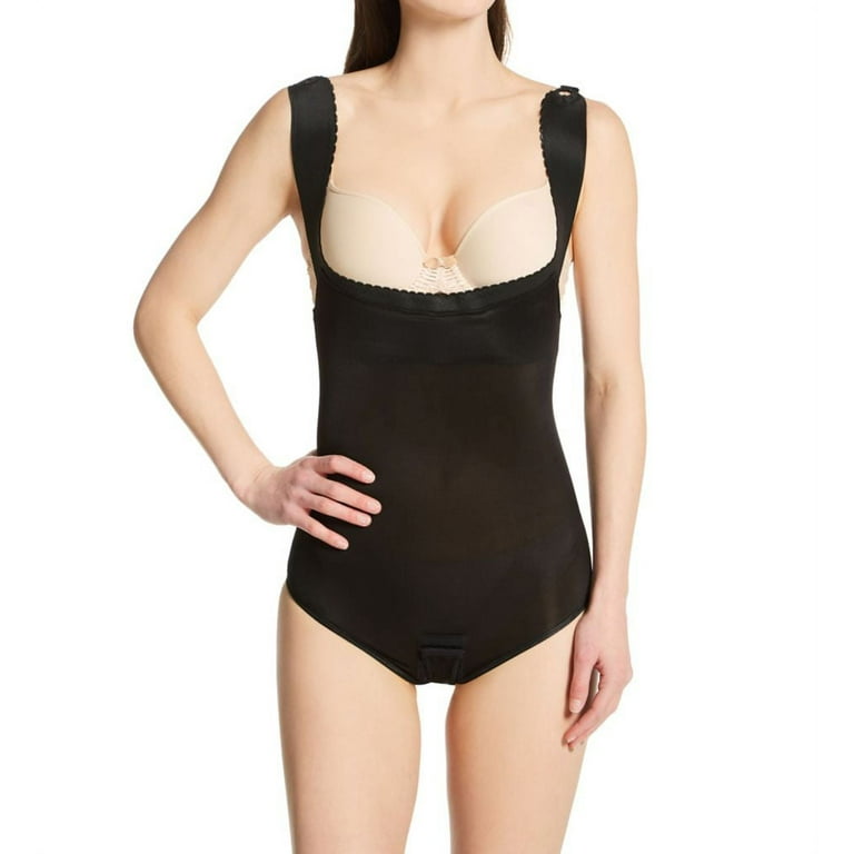 Women's Rago 1019 The Perky Lift Torsette Bodysuit (Black L)