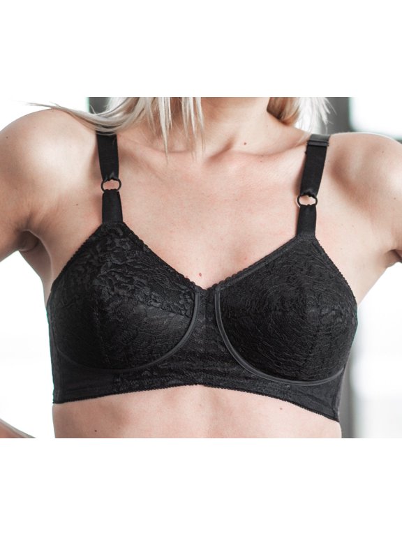 Style 2101 | Expandable Cup Wireless Shaper Bra - Black