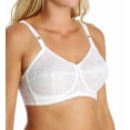 thumbnail image 1 of Women's Rago 2101 Lacette Satin and Lace Wireless Support Bra (White 44C), 1 of 4