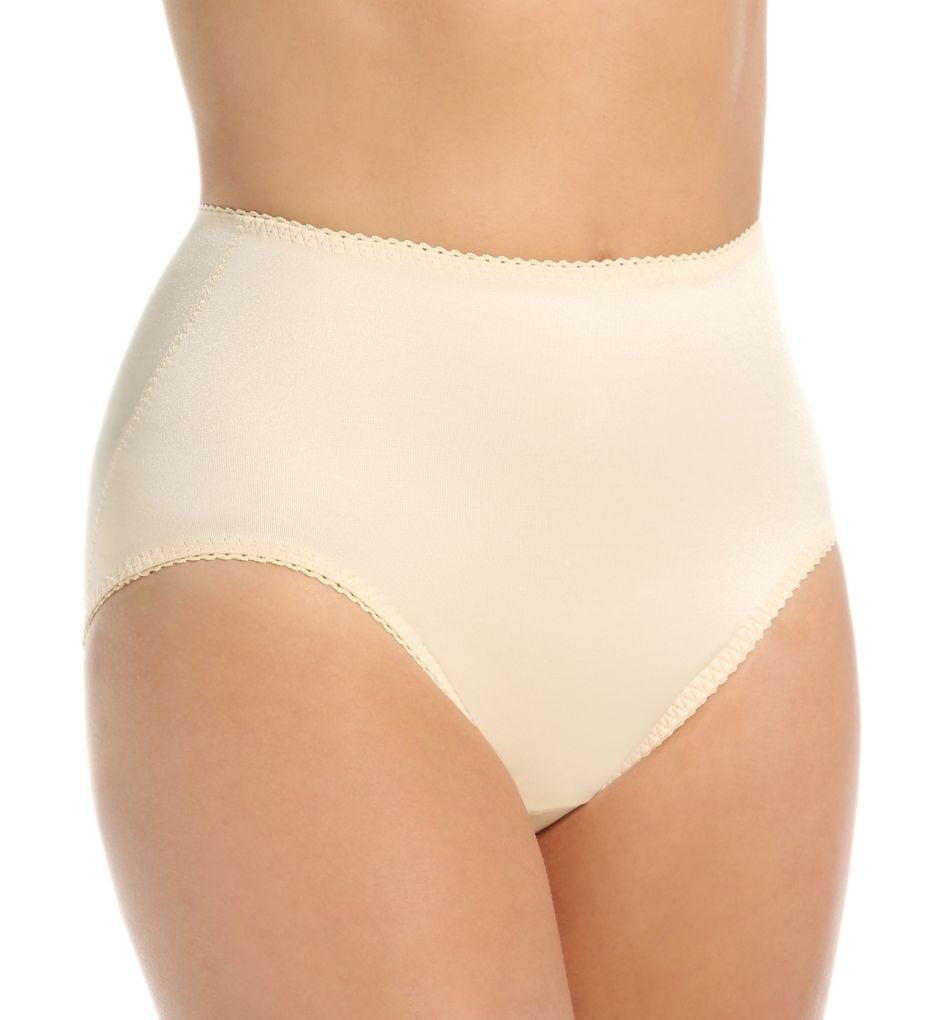 Women's Rago 510 Light Shaping High Leg Brief Panty (Beige 2X
