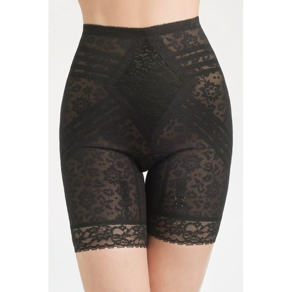 Women's Rago 6797 Lacette Long Leg Shaper (White M)