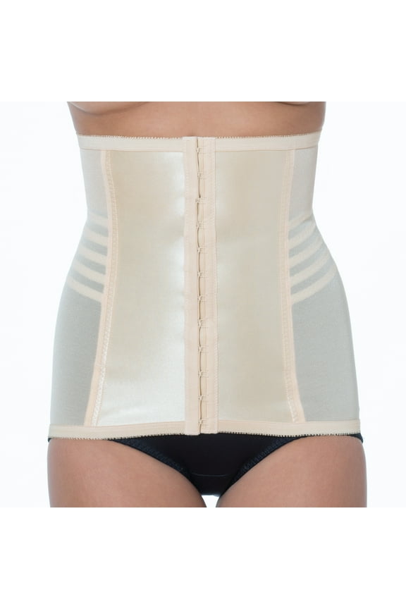 Shapette Powermesh Satin Panel Waist Cincher