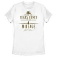 thumbnail image 1 of Women's Raiders of the Lost Ark It's Not the Years Honey It's the Mileage Gold  Graphic Tee White Medium, 1 of 4