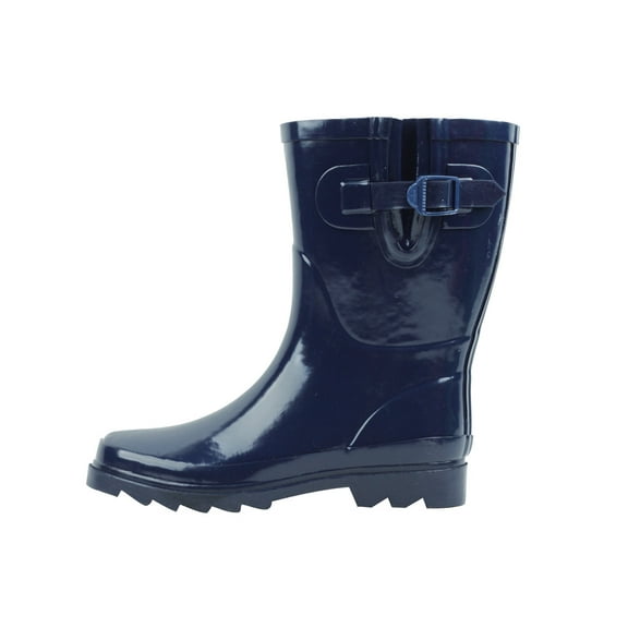Women's Rain Boots Rubber Buckle Short Garden Wellies Shoes