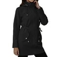 thumbnail image 1 of Women's Rain Jacket, Yigetop A Hooded Slimming and Casual Jacket for Ladies Waterproof Jackets for Women Black L, 1 of 9