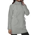 thumbnail image 1 of Women's Rain Jacket, Yigetop A Hooded Slimming and Casual Jacket for Ladies Waterproof Jackets for Women Light Ashy 2XL, 1 of 9