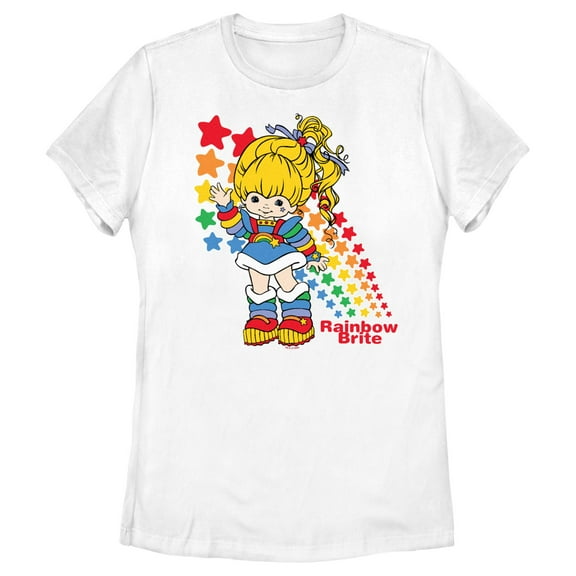 Women's Rainbow Brite Hello Portrait  Graphic T-Shirt