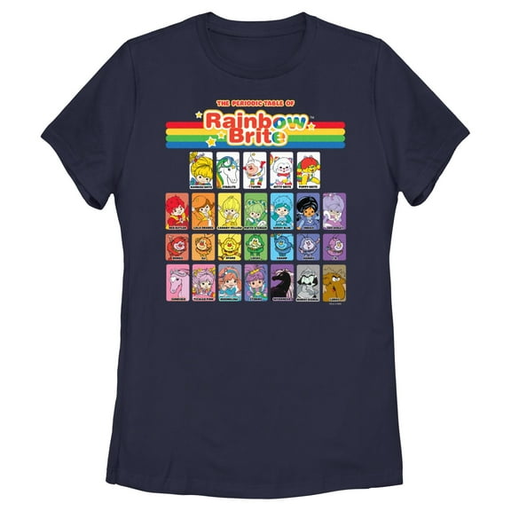 Women's Rainbow Brite Table of Characters Graphic T-Shirt