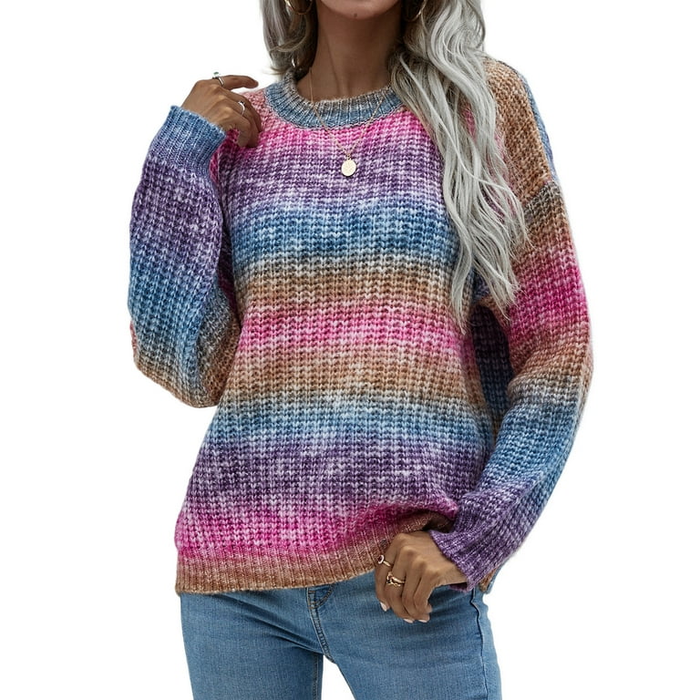 Scoop Neck Color Block Sweaters Scoop Neck Color Block Sweaters