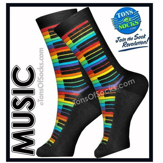 Foot Traffic Rainbow Piano Women's Socks