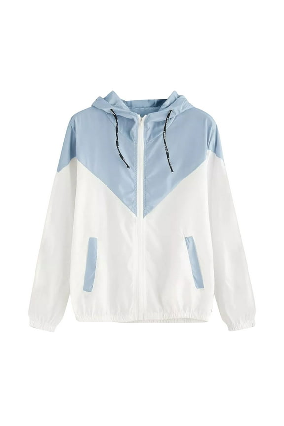 Women's Raincoats Waterproof Rain Jacket Lightweight Active Outdoor Trench Raincoat Zip up Windbreaker with Hood Travel Jacket