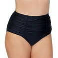 thumbnail image 1 of Women's Raisins Curve E840061 Plus Size Alicante Solids Costa Swim Bottom (Black 22W), 1 of 2
