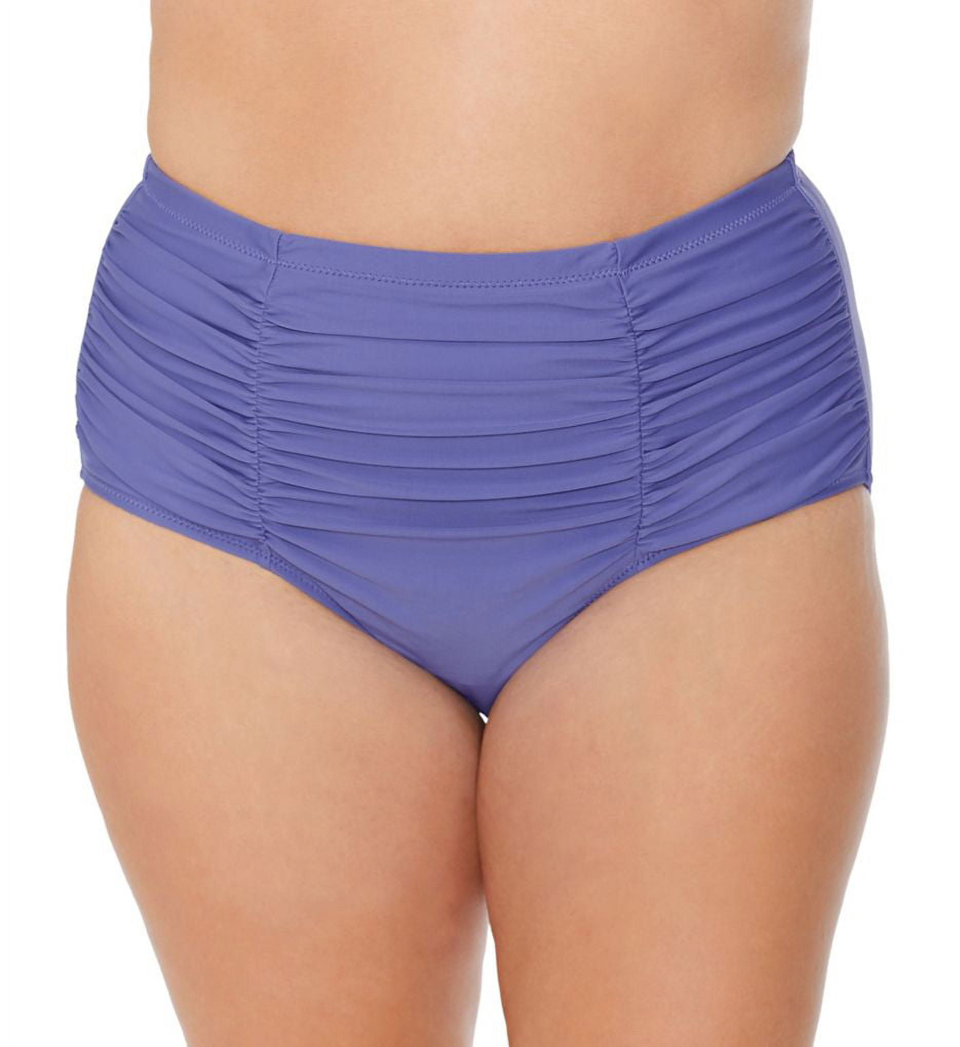 Women's Raisins Curve G840061 Plus Size Calina Solids Costa Swim Bottom (Eclipse 16W)