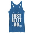 thumbnail image 1 of Women's Ralph Breaks the Internet Comfy Elsa Racerback Tank Top Royal Blue Heather X Large, 1 of 3