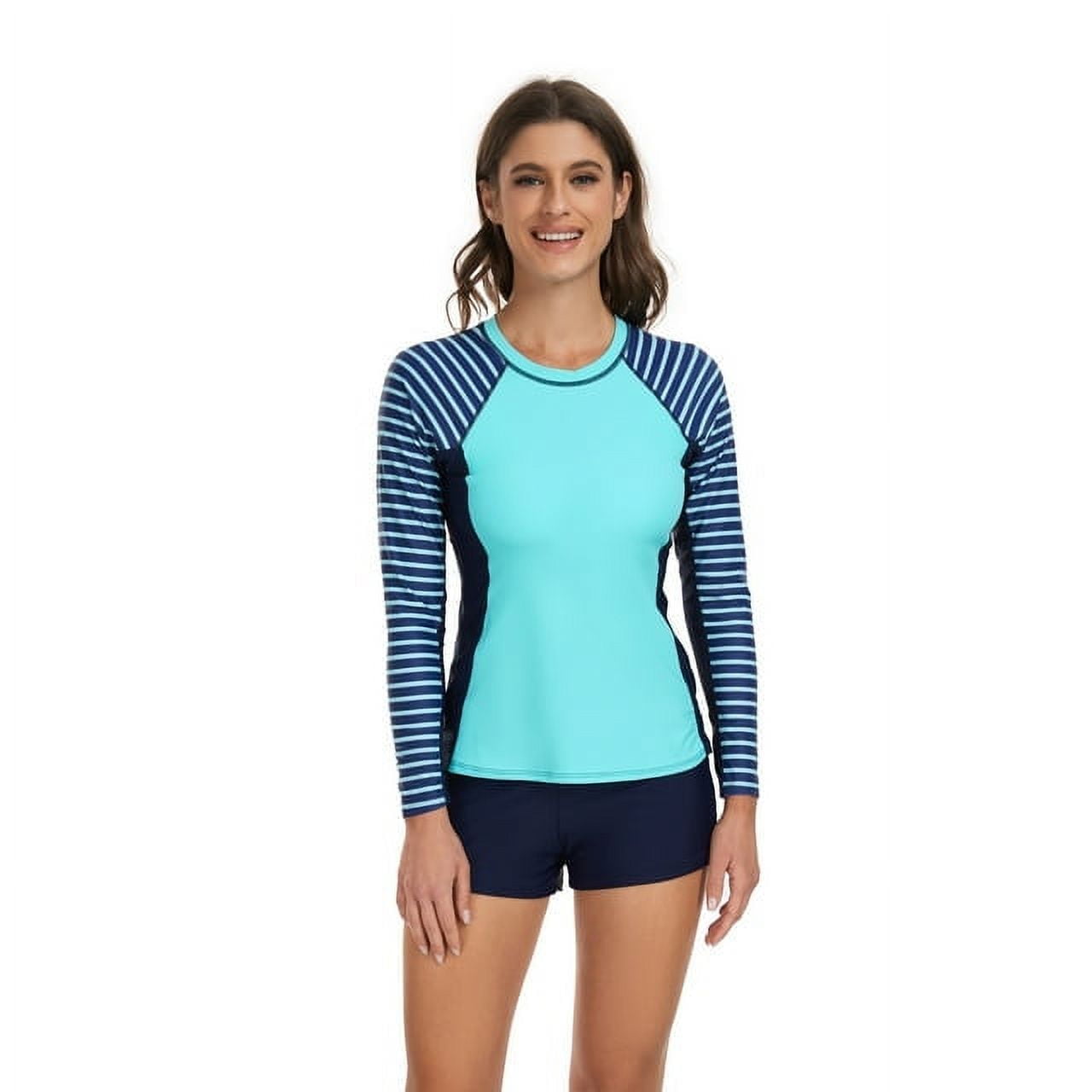 Ruffled 2-Piece Sun Protection Shirt + One-Piece Swimsuit main image 0
