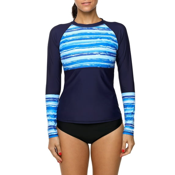 Women's Rash Guard Swimwear Long Sleeve Rash Guard Swimsuit UPF 50+