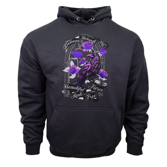 Women's "Raven" Cool Grey Unisex Hoodie