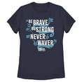 thumbnail image 1 of Women's Raya and the Last Dragon Be Brave Be Strong Never Waver  Graphic Tee Navy Blue Small, 1 of 5