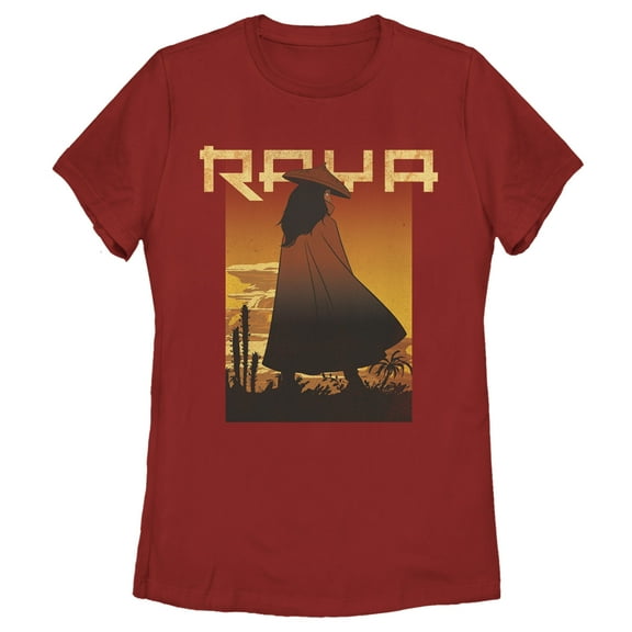 Women's Raya and the Last Dragon Desert Raya  Graphic Tee Red Large