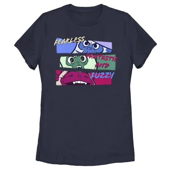 Women's Raya and the Last Dragon Ongi Fearless Fantastic and Fuzzy Graphic Tee Navy Blue Small