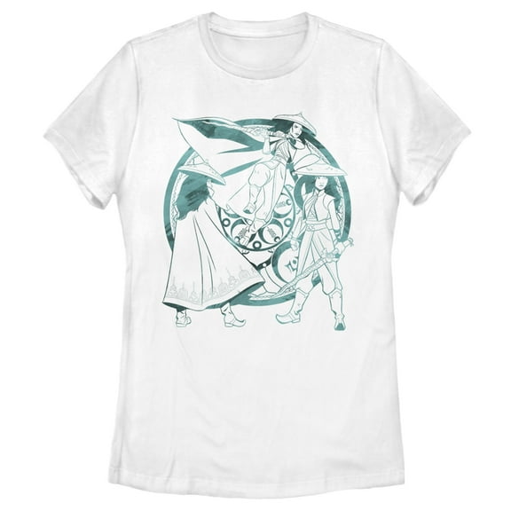 Women's Raya and the Last Dragon Watercolor Raya Graphic Tee White Small