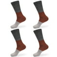 thumbnail image 1 of Women's Rayon from Bamboo Fiber Classic Casual Crew Socks - Black Red Grey - 4prs, Size 4-9, 1 of 1