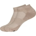thumbnail image 1 of Women's Rayon from Bamboo Fiber Colored Sports Superior Wicking Athletic Ankle Socks - Grey - 2 Pairs - Size 10-13, 1 of 4