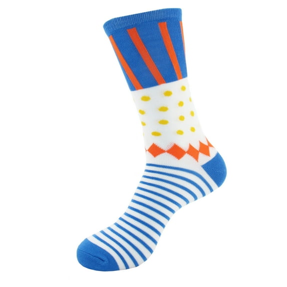BambooMN Women's Rayon from Bamboo Fiber Colorful Polka Dot Stripe Socks - Color 2 - 1 Pair, Size 4-9