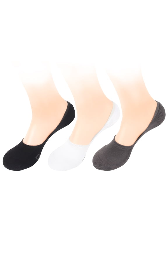 Women's Rayon from Bamboo Fiber No Show Invisible Shoe Liner Low Cut Loafer Socks - 6 Pair Value Pack