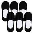 thumbnail image 1 of BambooMN Women's Rayon from Bamboo Fiber No Show Invisible Socks - Black - 6 Pair Value Pack, 1 of 5