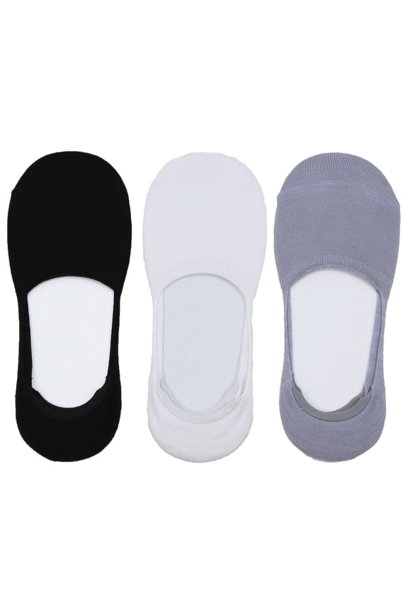 Women's Rayon from Bamboo No Show Invisible Sock Liners - Assortment 99 - Extra Large - 3 Pairs