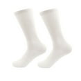 thumbnail image 1 of Women's Rayon from Bamboo Fiber Ultra Breathable Wicking Classic Crew Socks - Size Extra Large - White - 2 Pairs, 1 of 4