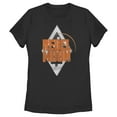 thumbnail image 1 of Women's Rebel Moon Badge Logo  Graphic Tee Black X Large, 1 of 4