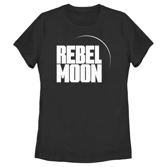 Women's Rebel Moon Classic Logo  Graphic Tee Black Large