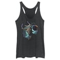 thumbnail image 1 of Women's Rebel Moon Jimmy Under the Night Sky Racerback Tank Top Black Heather Large, 1 of 4