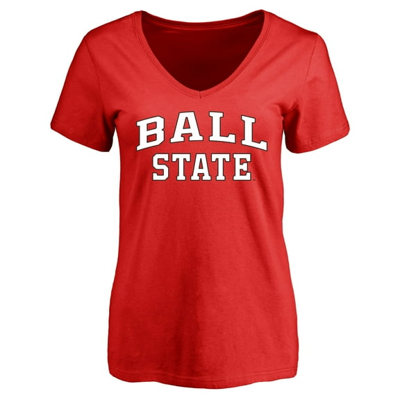 Women's Red Ball State Cardinals Everyday T-Shirt